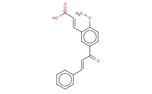 (E,E)-3-(2-METHOXY-5-(1-OXO-3-PHENYL-2-PROPENYL)PHENYL)-2-PROPENOIC AC ID